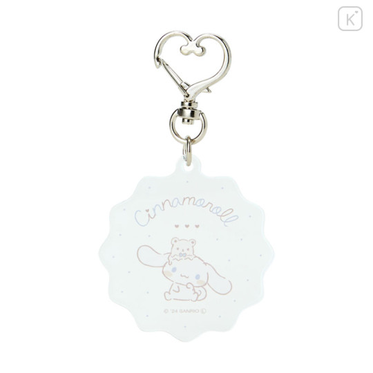 Japan Sanrio Acrylic Keychain - Cinnamoroll / Relaxing Natural White - 1