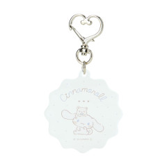 Japan Sanrio Acrylic Keychain - Cinnamoroll / Relaxing Natural White