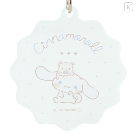 Japan Sanrio Acrylic Keychain - Cinnamoroll / Relaxing Natural White - 2