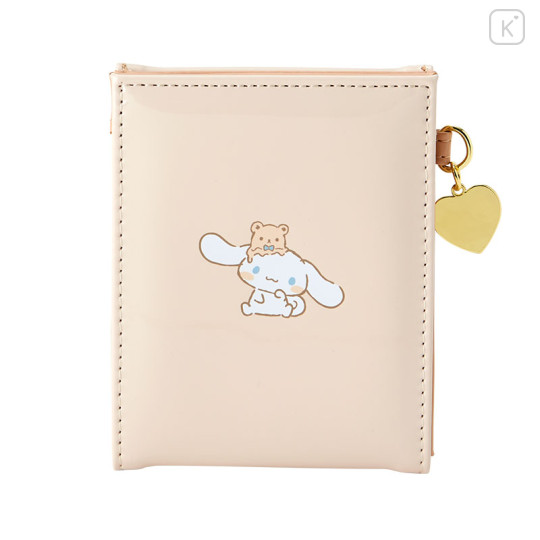 Japan Sanrio Folding Mirror - Cinnamoroll / Relaxing Natural Beige - 2