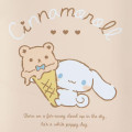 Japan Sanrio Folding Mirror - Cinnamoroll / Relaxing Natural Beige - 4