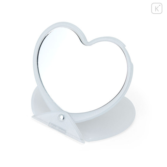 Japan Sanrio Heart-shaped Compact Mirror - Cinnamoroll : Relaxing Natural - 3