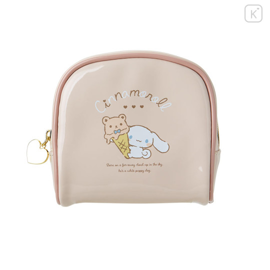 Japan Sanrio Box Pouch - Cinnamoroll / Relaxing Natural Beige - 1