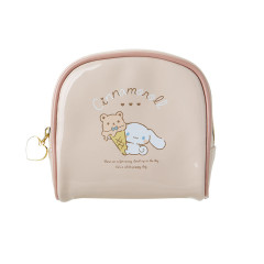 Japan Sanrio Box Pouch - Cinnamoroll / Relaxing Natural Beige