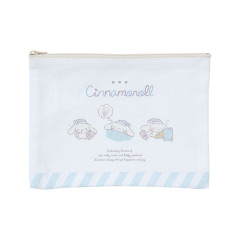 Japan Sanrio Flat Pouch - Cinnamoroll / Relaxing Natural