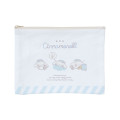 Japan Sanrio Flat Pouch - Cinnamoroll / Relaxing Natural - 1