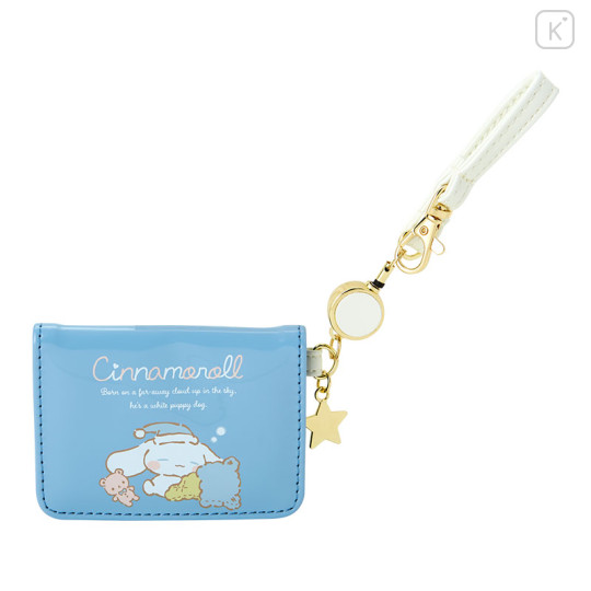 Japan Sanrio Open Pass Case - Cinnamoroll / Relaxing Natural - 1