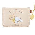 Japan Sanrio Open Pass Case - Cinnamoroll / Relaxing Natural Beige - 3