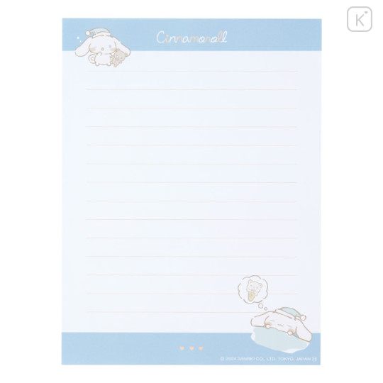 Japan Sanrio Letter Set - Cinnamoroll / Relaxing Natural Blue - 2