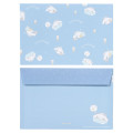 Japan Sanrio Letter Set - Cinnamoroll / Relaxing Natural Blue - 3