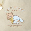 Japan Sanrio Mini Tote Bag - Cinnamoroll / Relaxing Natural Beige - 4