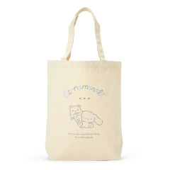 Japan Sanrio Tote Bag - Cinnamoroll / Relaxing Natural