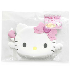 Japan Sanrio 3D Silicone Pouch - Hello Kitty / Nurse Pink