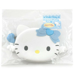 Japan Sanrio 3D Silicone Pouch - Hello Kitty / Nurse Blue