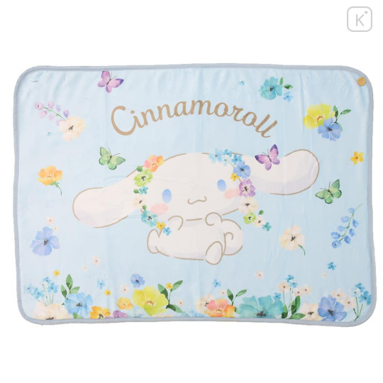 Japan Sanrio Fluffy Blanket - Cinnamoroll / Flora - 1