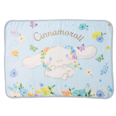 Japan Sanrio Fluffy Blanket - Cinnamoroll / Flora