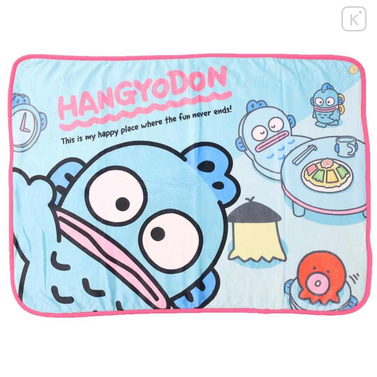 Japan Sanrio Fluffy Blanket - Hangyodon / Room - 1