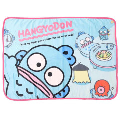 Japan Sanrio Fluffy Blanket - Hangyodon / Room