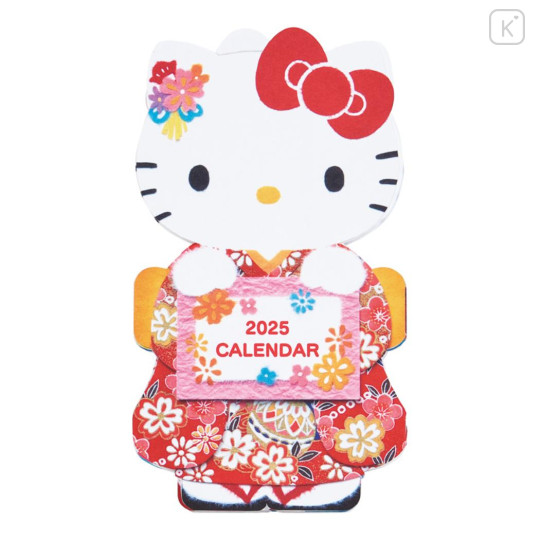 Japan Sanrio 3D Greeting Card - Hello Kitty / Japanese Kimono Calendar 2025 - 2