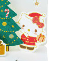 Japan Sanrio Mini 3D Greeting Card - Hello Kitty / Christmas Santa - 4