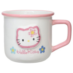 Japan Sanrio Mug - Hello Kitty / Y2k Houndstooth