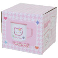 Japan Sanrio Mug - Hello Kitty / Y2k Houndstooth - 4