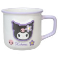 Japan Sanrio Mug - Kuromi / Y2k Houndstooth - 1