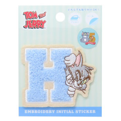 Japan Tom and Jerry Patch Fluffy Embroidery Sticker For Cloth Surface - Tom / Alphabet H