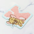 Japan Tom and Jerry Patch Fluffy Embroidery Sticker For Cloth Surface - Jerry / Alphabet K - 2