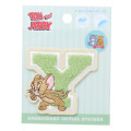 Japan Tom and Jerry Patch Fluffy Embroidery Sticker For Cloth Surface - Jerry / Alphabet Y - 1