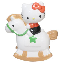 Japan Sanrio Ceramic Piggy Bank - Hello Kitty / Rocking Horse