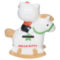 Japan Sanrio Ceramic Piggy Bank - Hello Kitty / Rocking Horse - 2