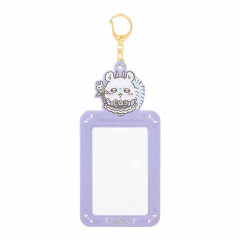 Japan Chiikawa Photo Holder Card Case Keychain - Momonga / Super Magical Chiikawa