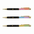 Japan Chiikawa Gold Clip Ball Pen - Chiikawa & Shisa / Super Magical Chiikawa Jewel Pink - 2