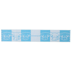 Japan Sanrio Jacquard Embroidered Long Towel - Cinnamoroll / Silhouette