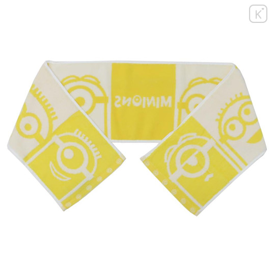 Japan Minions Jacquard Embroidered Long Towel - Silhouette - 2