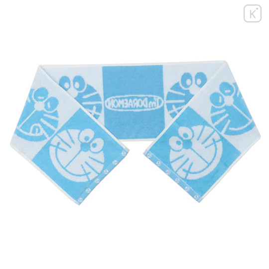 Japan Doraemon Jacquard Embroidered Long Towel - Doraemon : Silhouette - 2