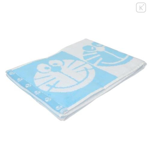 Japan Doraemon Jacquard Embroidered Long Towel - Doraemon : Silhouette - 4