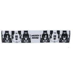 Japan Disney Jacquard Embroidered Long Towel - Mickey Mouse / Silhouette