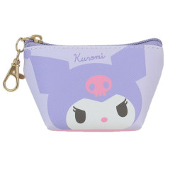 Japan Sanrio Triangular Mini Pouch - Kuromi / Pastel