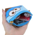 Japan Sesame Street Triangular Mini Pouch - Cookie Monster - 3