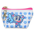 Japan Angel Blue Triangular Mini Pouch - Love Stars - 1