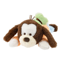 Japan Disney Store Fluffy Plush Pen Case - Goofy