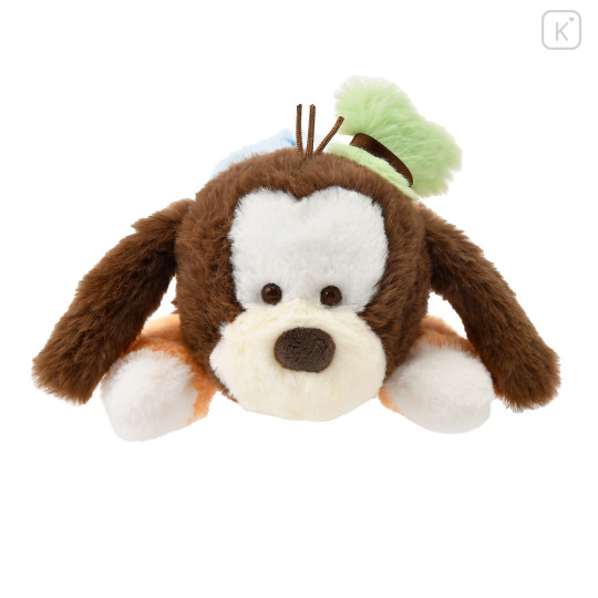 Japan Disney Store Fluffy Plush Pen Case - Goofy - 2