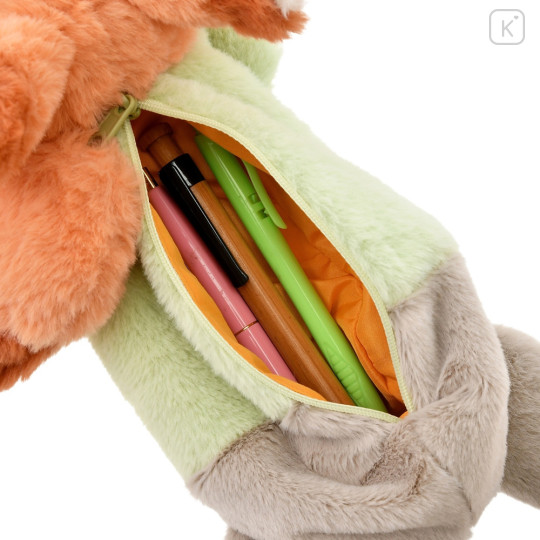 Japan Disney Store Fluffy Plush Pen Case - Zootopia : Nick Wilde - 8
