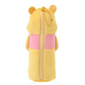 Japan Disney Store Fluffy Plush Pen Case - Pooh / Ballchain - 3