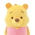 Japan Disney Store Fluffy Plush Pen Case - Pooh / Ballchain - 4