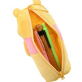 Japan Disney Store Fluffy Plush Pen Case - Pooh / Ballchain - 6