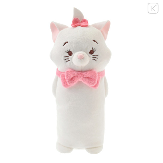 Japan Disney Store Fluffy Plush Pen Case - Marie / Ballchain - 1