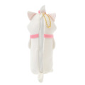 Japan Disney Store Fluffy Plush Pen Case - Marie / Ballchain - 3